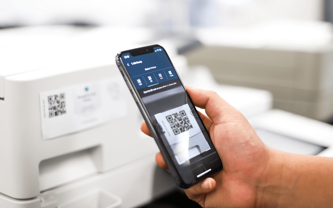 Mobile-based print release