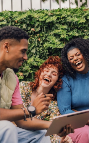 People laughing